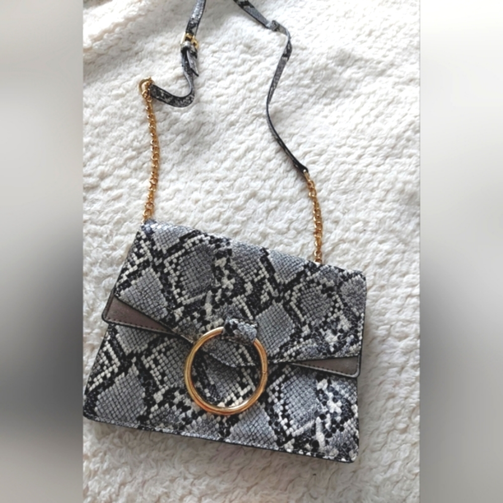 Snakeskin Pattern Women's Purse🤎🖤🤎